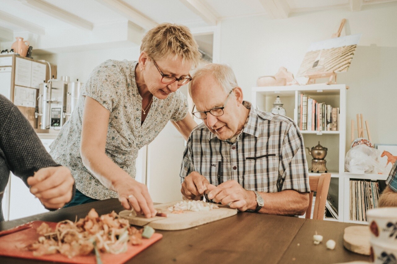 Soep maken op Zorghoeve de Reestlandhoeve